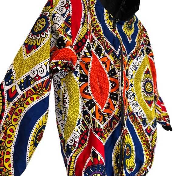 Handmade colorful patterned jacket. - Picture 2 of 3